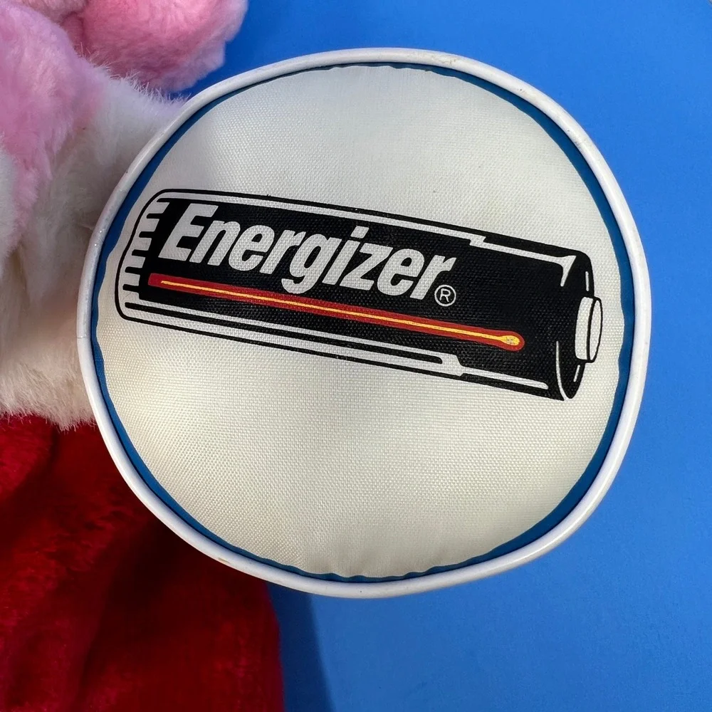 Energizer‎ Christmas Holiday Stocking Pink Bunny Plush with Sunglasses and Drum